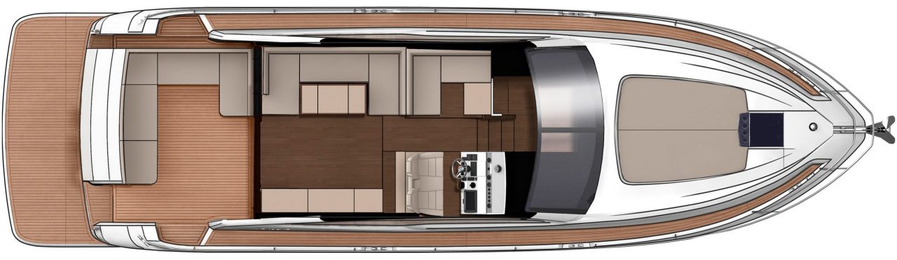 Fairline Targa 48 GT | Верхняя палуба