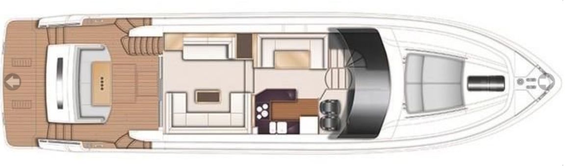 Princess 64 | Верхняя палуба