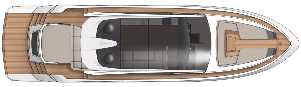 Экстерьер главной палубы Fairline Targa 65 GTO