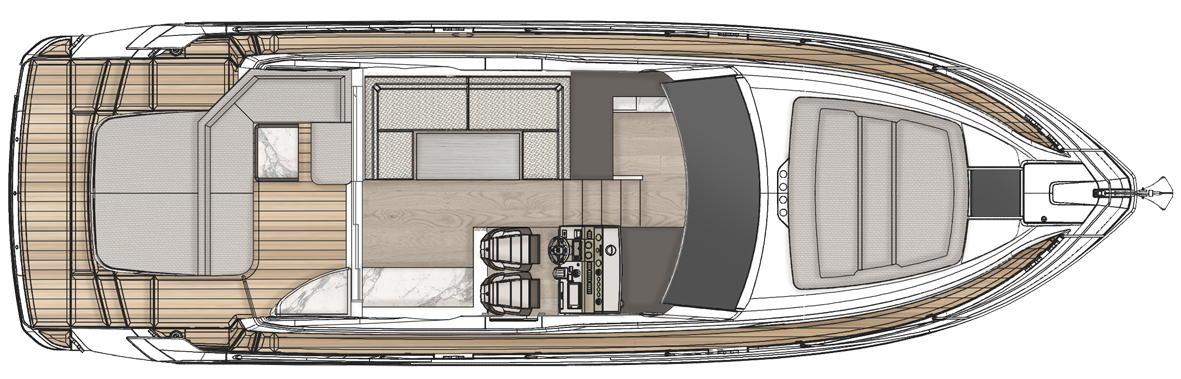 Targa 45 GT | Верхняя палуба