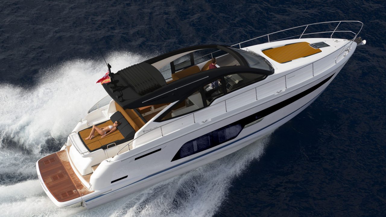 Экстерьер 15-метровой круизной яхты Fairline Targa 50 Open