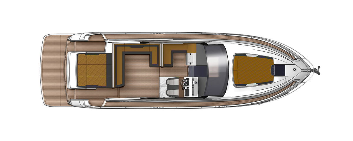 План главной палубы Targa 50 OPEN Cobre