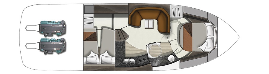 Fairline Targa 38 | Нижняя палуба