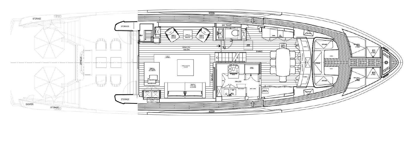 Sanlorenzo SX88 (022) | Главная палуба
