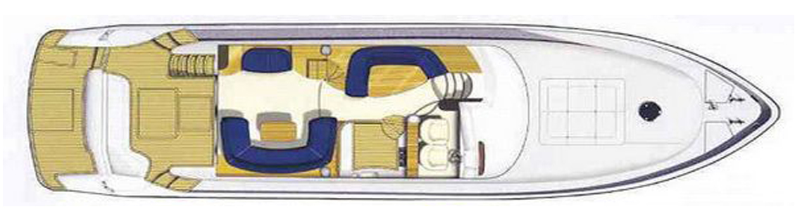Princess 61 (2005) | Главная палуба