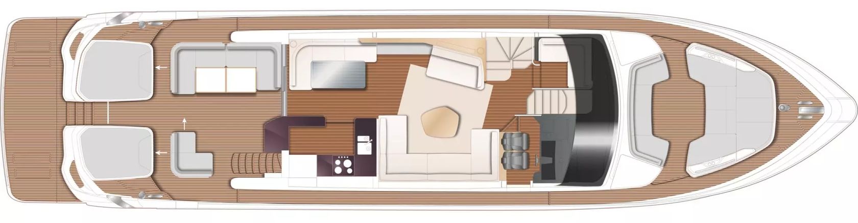 Princess S78 (121) | Главная палуба