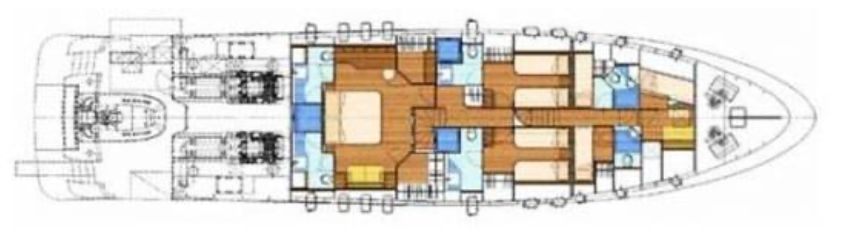 Benetti SD90 (010) | Нижняя палуба