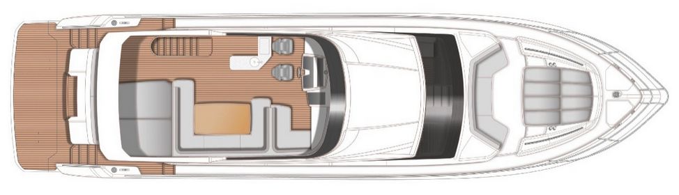 Princess 68 (017) | Флайбридж