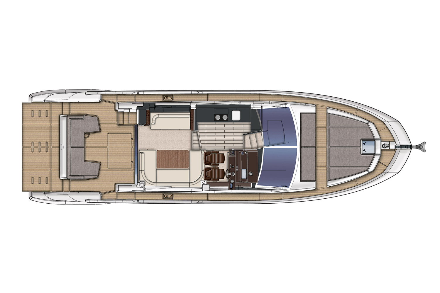 Azimut 50 FLY (017) | Главная палуба