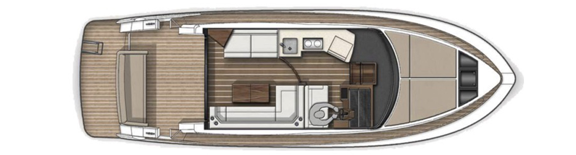 Galeon 390 HTC (015) | Главная палуба
