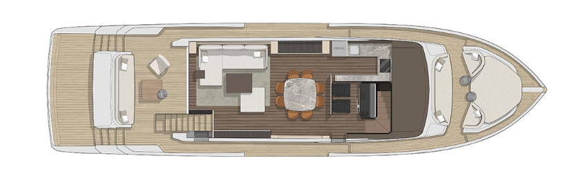 Cranchi 67 (022) | Средняя палуба