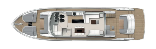 Sunseeker 76 Yacht | Главная палуба