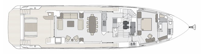 Azimut Grande 26M | Главная палуба