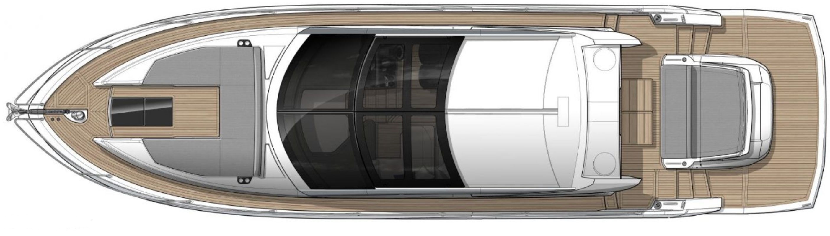 Sunseeker Predator 55 | Вид сверху