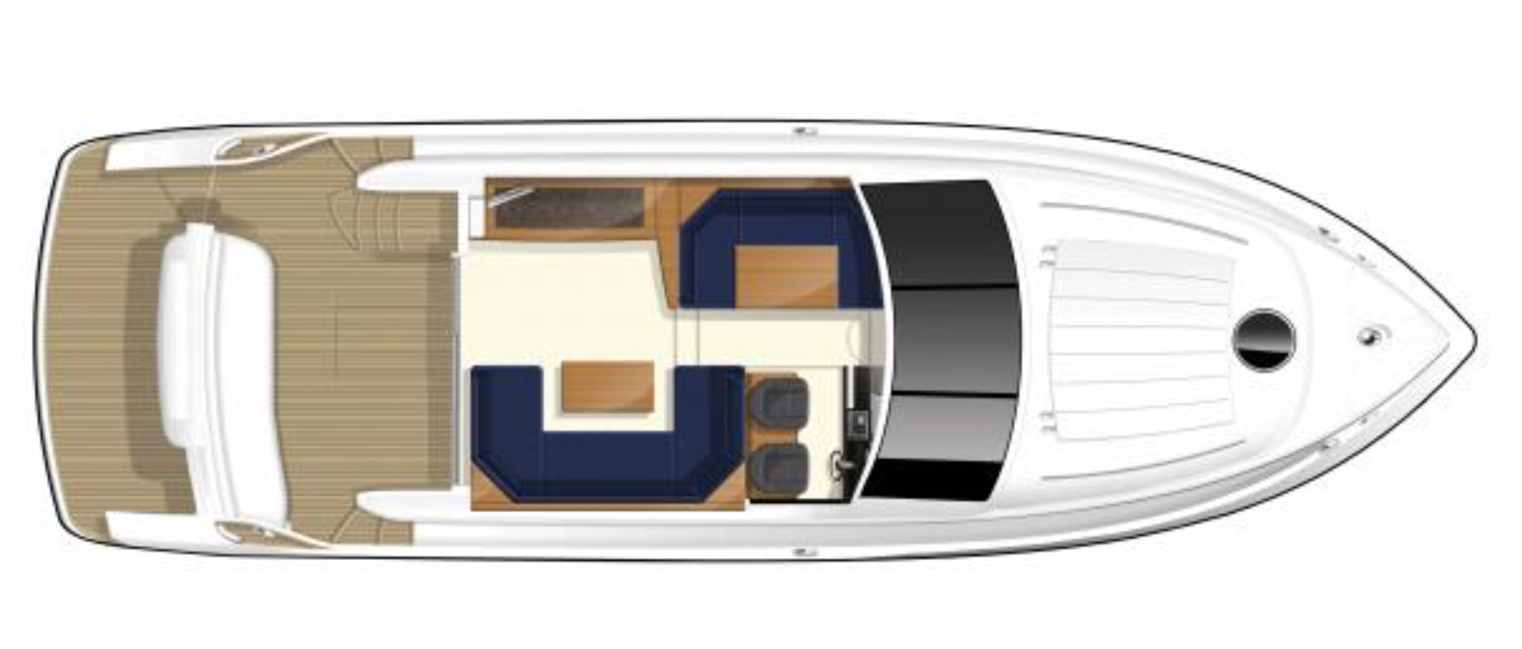 Princess 50 Flybridge | Главная палуба
