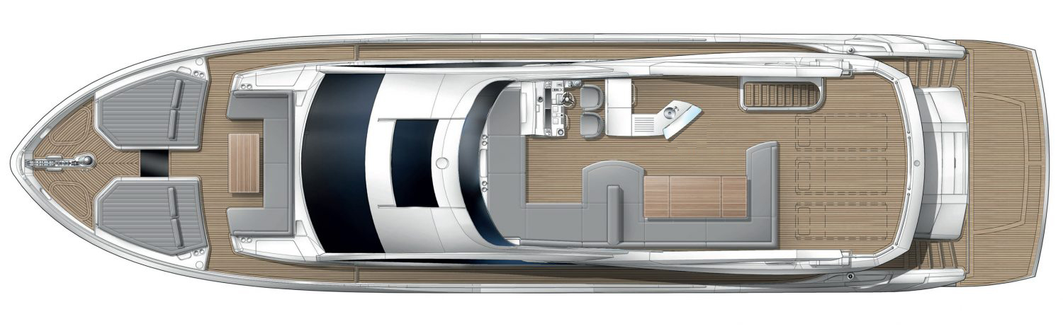 Sunseeker 76 Yacht | Флайбридж